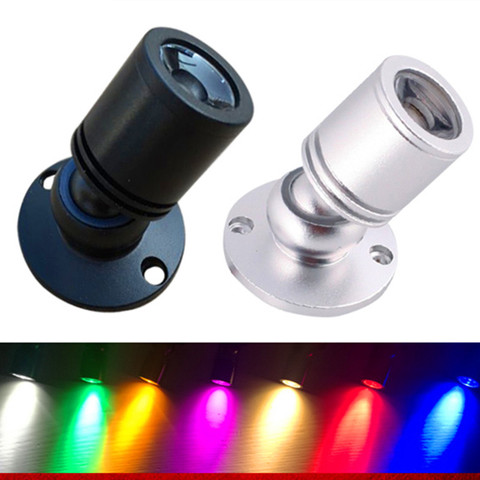 Mini Spot lumineux Led encastrable dans un placard, éclairage de plafond, éclairage de salon de bijoux avec pilote, 1W, 110/220V, DC12V, 4000K ► Photo 1/6