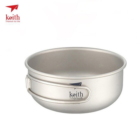 Faith – bols pliants en titane, 300/400/500/600ml, avec poignée pliable en titane, ustensiles de cuisine pour l'extérieur, couverts Ti5323-Ti5326 ► Photo 1/6