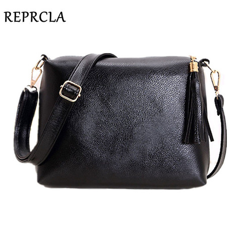 REPRCLA – sac à bandoulière en cuir souple pour femmes, sacoche de styliste, à frange, couleur bonbon, A866 ► Photo 1/6