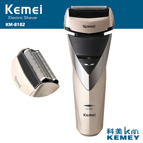 Kemei – rasoir électrique rechargeable 3D pour hommes, rasoir pour barbe, lavable, soin du visage ► Photo 1/6