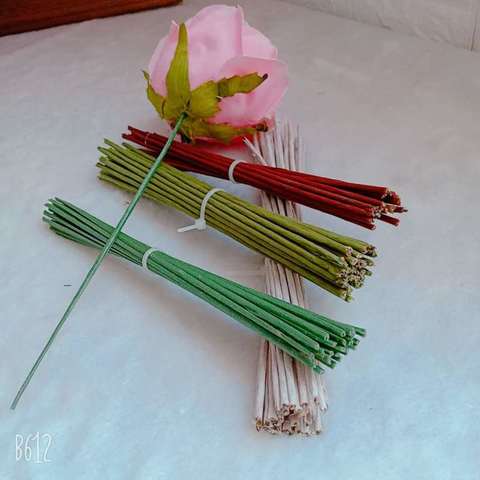 Tiges artificielles pour roses, pivoines, hortensia, fausses fleurs, DIY, décoration de mariage, 25 pièces/lot ► Photo 1/6