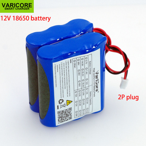 VariCore 12V 18650 2600mAh batterie lithium-ion moniteur CCTV caméra batterie 12.6 V 1.8A 2A 2.2A 2.5A 2.6A 2.8A 3A batteries ► Photo 1/5