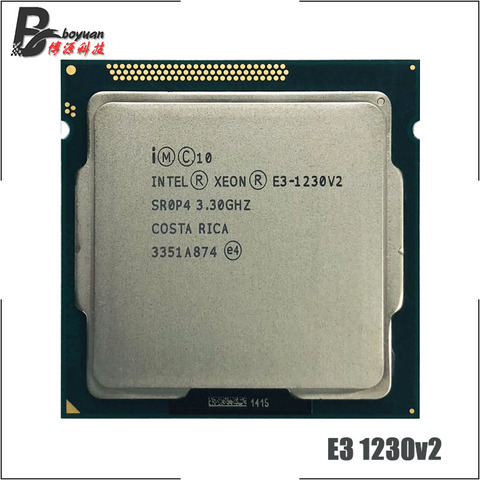 Processeur Intel Xeon E3-1230 v2 E3 1230 v2 3.3 GHz, Quad Core, 8M 69W LGA 1155 ► Photo 1/1