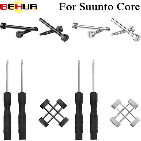 Pour Suunto Core sangle essentiel bracelet de montre sangle plongeur cosses adaptateurs set + 2 pièces outil montre réparation accessoire sauvegarde vis fixe ► Photo 1/6