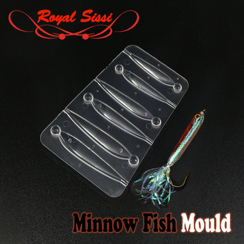 RoyalSissi – moule en résine UV avec hameçons à longue tige, une plaque de minnow en forme de poisson, nouveau concept d'outils de liage de mouches, 2022 ► Photo 1/6