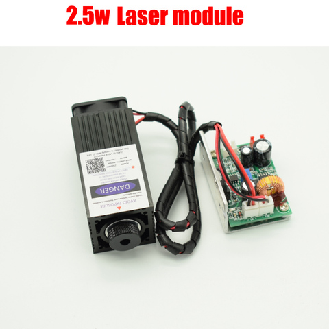 2.5 w haute puissance 450NM mise au point module laser bleu gravure laser et découpe module TTL 2500 mw tube laser + googles ► Photo 1/3