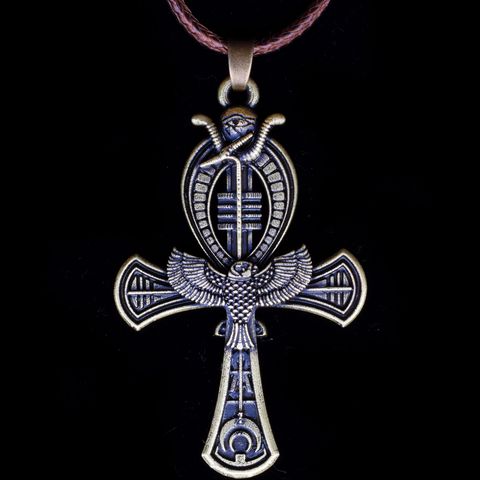 Ankh – collier pendentif en forme d'oeil d'horus, croix de vie égyptien ► Photo 1/4