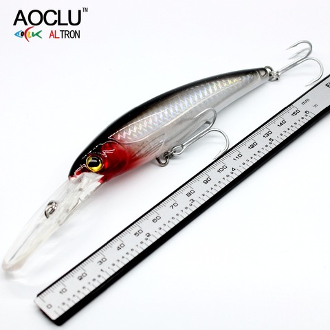 2022 AOCLU nouveau leurre wobblers 120mm 32g appât dur Minnow manivelle pêche leurre eau salée bar frais VMC crochets 6 couleurs matériel ► Photo 1/6