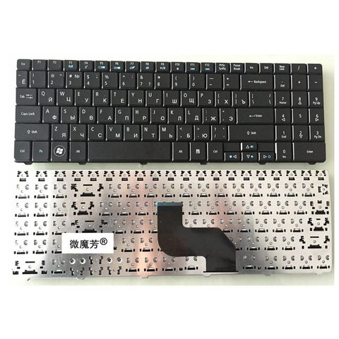 Clavier d'ordinateur russe, noir RU, neuf, pour ACER Aspire 5516 5517 7715 5734 5743Z 5732zg 5534 5526 AS5532 5735 E625 ► Photo 1/3