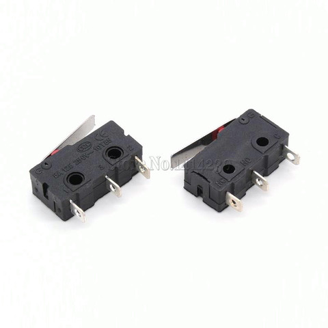 Interrupteur de limite 3 broches N/O N/C 5A 250VAC | Mini interrupteur Micro / Mouse 10 pièces ► Photo 1/2
