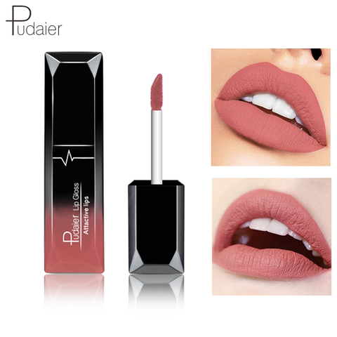 Pudaier-rouge à lèvres velours, étanche, liquide, Sexy, 21 couleurs, maquillage, longue durée, mat, Nude, brillant ► Photo 1/1