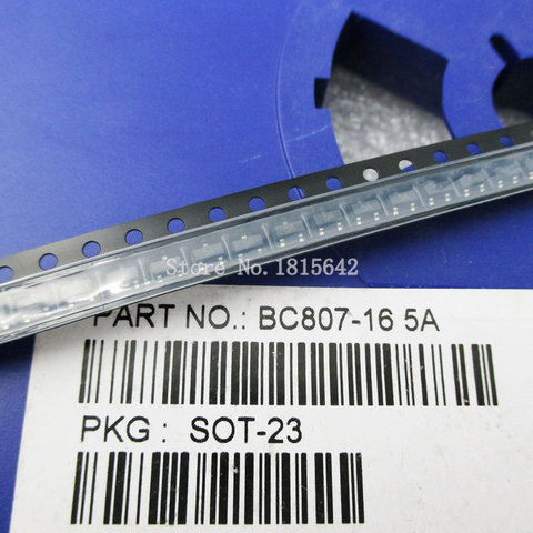 Transistor Triode SMD, 100 pièces/lot, BC807-16 marquage 5A PNP 500MA 45V SOT23 SOT-23 smd BC807-16 BC807 SMD ► Photo 1/1