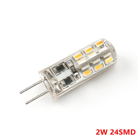 Lumière LED Silicone, 20 pièces G4 2W/4W lampe à LED DC12V SMD3014 24/48LED, blanc chaud/blanc, ampoule LED Angle de 360 degrés, livraison gratuite ► Photo 1/6