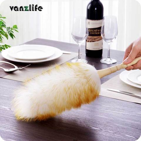 Vanzlife de la brosse à poussière ménage plumeau dépoussiérage nettoyage brosse laine plumeau brosse pour balai à poussière ► Photo 1/6