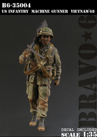 Kit de figurines miniatures en résine, échelle 1/35, guerre du Vietnam, états-unis, marche, livraison gratuite ► Photo 1/3