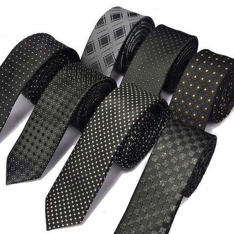 New Men's casual slim ties Classic polyester woven party Neckties Fashion Plaid dots Man Tie for wedding Business Male tie ► Photo 1/6