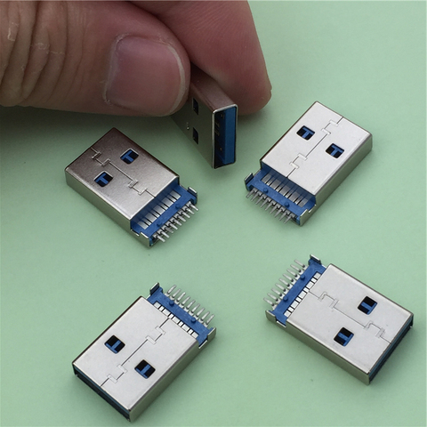 Connecteur USB 3.0 Type A mâle G47 pour Transmission de données à grande vitesse, 5 pièces/lot, livraison gratuite ► Photo 1/5