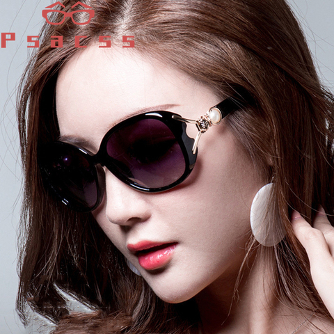 Psacss – lunettes de soleil Polaroid ovales Vintage pour femmes, nouvelle marque de styliste, perles élégantes, lunettes de soleil pour femmes, miroir gafas de sol UV400 ► Photo 1/6