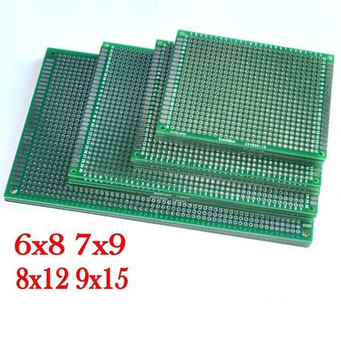 Carte pcb universelle double face, 4 pièces, 6x8, 7x9, 8x12, 9x15 cm, 6x8, 7x9, 8x12, 9x15 cm ► Photo 1/1