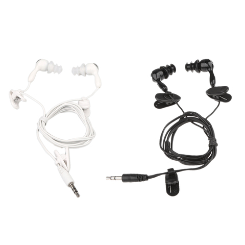 3.5mm Waterproof Earphone Stereo Swimming Soft Plastic Earphone & Silicone Ear Cap for MP3 Radio iPod ► Photo 1/6