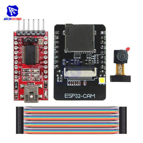 ESP32-CAM ESP32-S WIFI Bluetooth carte OV2640 2MP Module de caméra sans fil TF carte Slot Module d'extension sans fil pour Arduino ► Photo 1/6