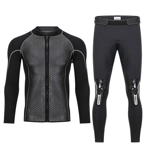 Hisea – veste de plongée en néoprène 2.5mm, pantalon 2mm, combinaison de surf, vent, peau de requin, pêche en apnée, élastique, chaud ► Photo 1/5