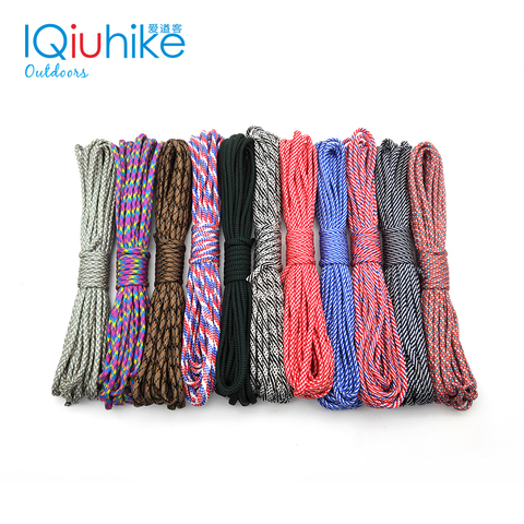 200 Couleurs 5 Mètres Paracord 550 Paracord de Corde de Parachute Corde Lanière Mil Spec Type III 7 Strand Escalade Camping Survie outil ► Photo 1/6