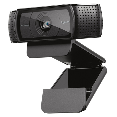 Logitech HD Pro Webcam C920e, appel et enregistrement vidéo grand écran, caméra 1080 p, Webcam de bureau ou d'ordinateur portable, version de mise à niveau C920 ► Photo 1/6