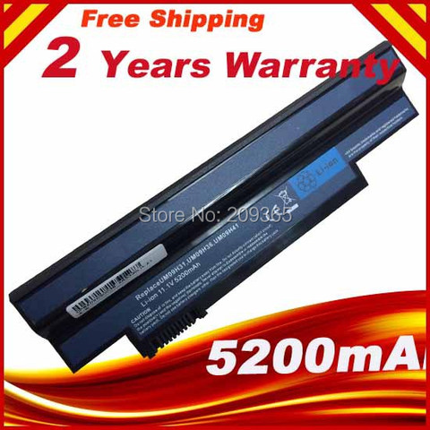 Batterie pour Acer Aspire one 253 H 532 h 532G AO532h Pour eMachines 350 eM350 NAV51 NAV50 UM09H31 UM09H41 UM09G31 UM09H75 ► Photo 1/4