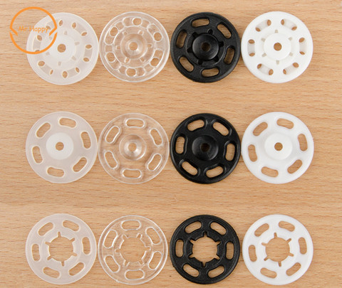 Livraison gratuite 100 pièces 7mm/10mm/13mm/15mm/18mm/21mm petites attaches en plastique ABS bouton pression bouton bouton couture accessoire ► Photo 1/2