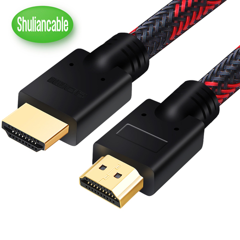 Shuliancable Câble HDMI 4K 60Hz HDMI 2.0 Câble HDR 1 m-5 m tout soutien 4 K/60Hz pour la TVHD ordinateur portable lcd XBOX PS3 1m 2m 3m 5m 7.5m 10m ► Photo 1/6