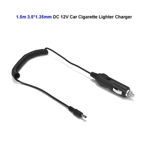 Allume-cigare de voiture, adaptateur d'alimentation 12V DC, 3.5mm x 1.35mm, câble avec chargeur pour batterie bande lumineuse LED ► Photo 1/6