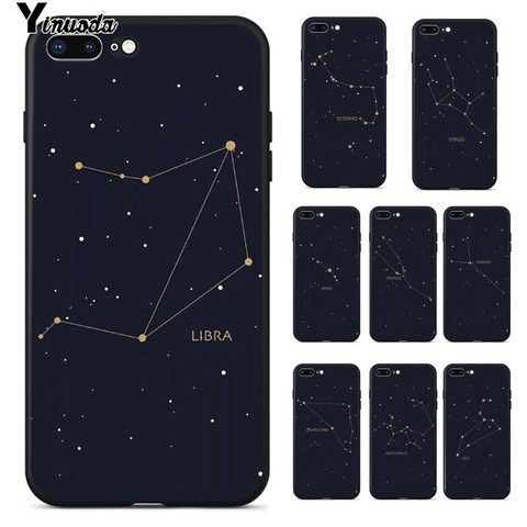 Yinuoda – coque de téléphone Apple avec signe 12 étoiles, Leo Libra Scorpio, haute qualité, nouvel arrivage pour iPhone 8 7 6 6S Plus X XS MAX 5 5s SE XR ► Photo 1/6