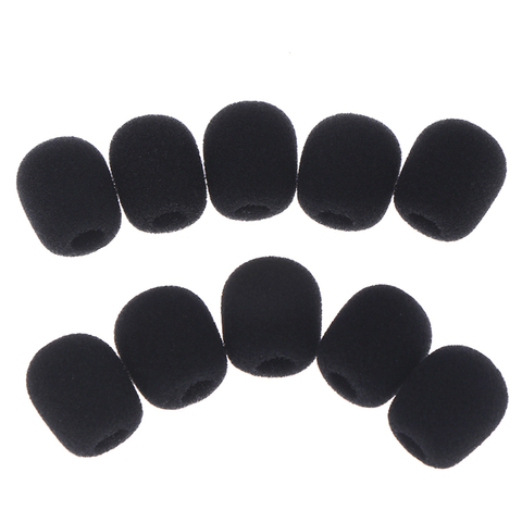 10 pièces casque remplacement mousse Microphone couverture téléphone casque micro couverture Microphone pare-brise casque mousse 25*8mm ► Photo 1/6