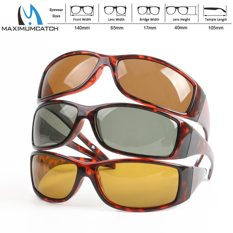 Maximumpick – lunettes de soleil polarisées, monture tortue, pêche à la mouche, marron, jaune et gris au choix ► Photo 1/6