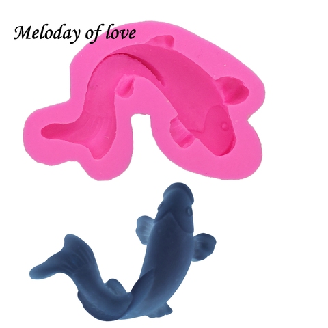 Moule à Fondant en Silicone, outils de décoration de gâteaux de poisson, moules à chocolat en argile polymère, à bonbons, à gomme, Sugarcraft DY0021 ► Photo 1/6