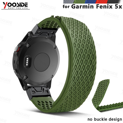 Bracelet de montre de rechange en silicone souple pour Garmin