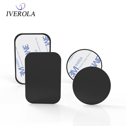 Univerola Mount Metal Plate with Adhesive For Magnetic Mount Car Holder Replacement Metal Plate Kit Magnet Mobile Phone Stand ► Photo 1/6