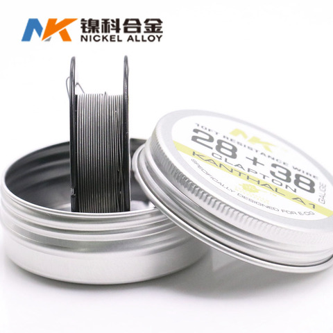 NK FeCrAl A1 mtl clapton fil 28 + 38 10Ft bobine résistance fil pour vape RDA RTA MTL réservoir ► Photo 1/1