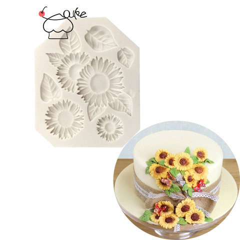 Aouke-moule à fondant et chrysanthème en silicone, outils de décoration de gâteaux, moule à pâte en chocolat et en gomme L112 ► Photo 1/4