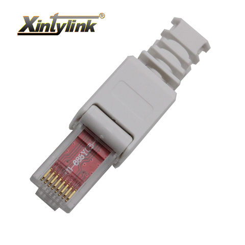 Xintylink-connecteur ethernet rj45 sans outils, prise de câble, réseau cat5, cat5e, cat6, 8P8C utp, non blindé, terminaux modulaires de réutilisation ► Photo 1/6