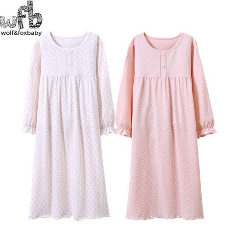 Pyjama pour bébés de 3 à 14 ans, robe de nuit en coton pour enfants de 3 à 14 ans, imprimé au détail ► Photo 1/5