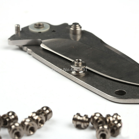 Rivet de fixation en acier inoxydable M2.5 pour coupeur CNC couteau de poche droit, outils de serrage de poignée 2 pièces ► Photo 1/4