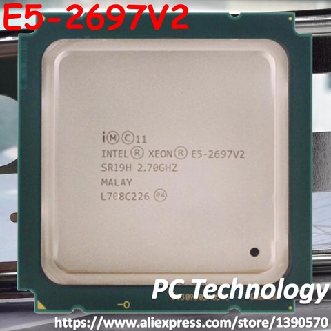 E5-2697 V2 D'origine Intel Xeon OEM Version E5-2697V2 12-CORE 2.7 GHZ 30 MB FCLGA-2011 22NM 130 W Processeur CPU E5 2697V2 ► Photo 1/3