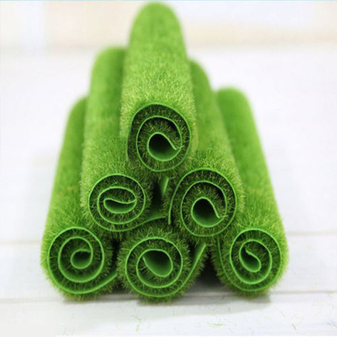 Mayitr-tapis de gazon artificiel vert, fausse décoration pour le sol, pour la maison, pour un mariage ► Photo 1/4