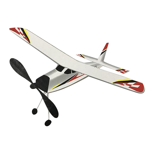 Élastique élastique alimenté planeur avion jouet en plein air volant Machine Kit ► Photo 1/6