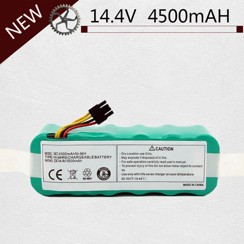 Batterie NI-MH 14.4V 4500mAh pour aspirateur panda X500, haute qualité, pour Ecovacs Mirror CR120 Dibea X500 X580 X600 bat ► Photo 1/4