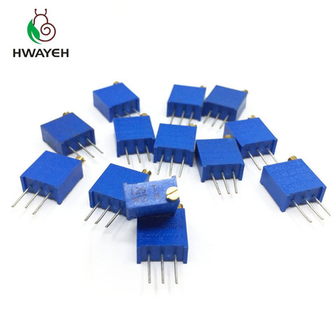 10 pcs 3296 W série resistanceohm Trimpot Potentiomètre 1 K 2 K 5 K 10 K 20 K 50 K 100 K 200 K 500 K 1 M 100R 200R 500R 3296 W 103 ► Photo 1/1