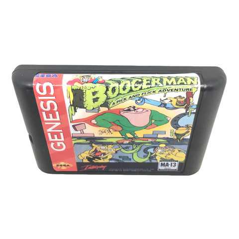 Boogerman – cartouche de jeu A Pick And Flick Adventure 16 bit, carte de jeu, pour Sega Mega Drive / Genesis System, coque européenne/américaine ► Photo 1/1