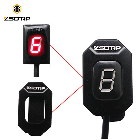 ZSDTRP-indicateur d'équipement de moto, compatible avec Honda, Harley, Kawasaki, Yamaha, Suzuki, affichage de vitesse avec support, niveau 1-6 ► Photo 1/6